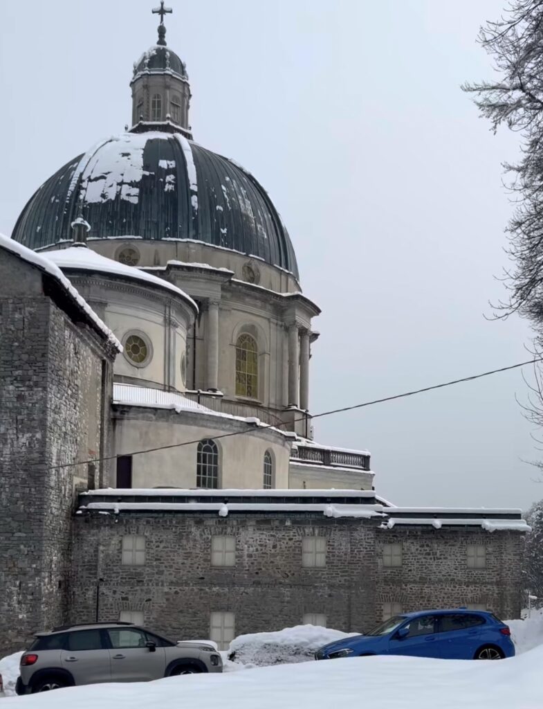 neve santuario oropa piemonte