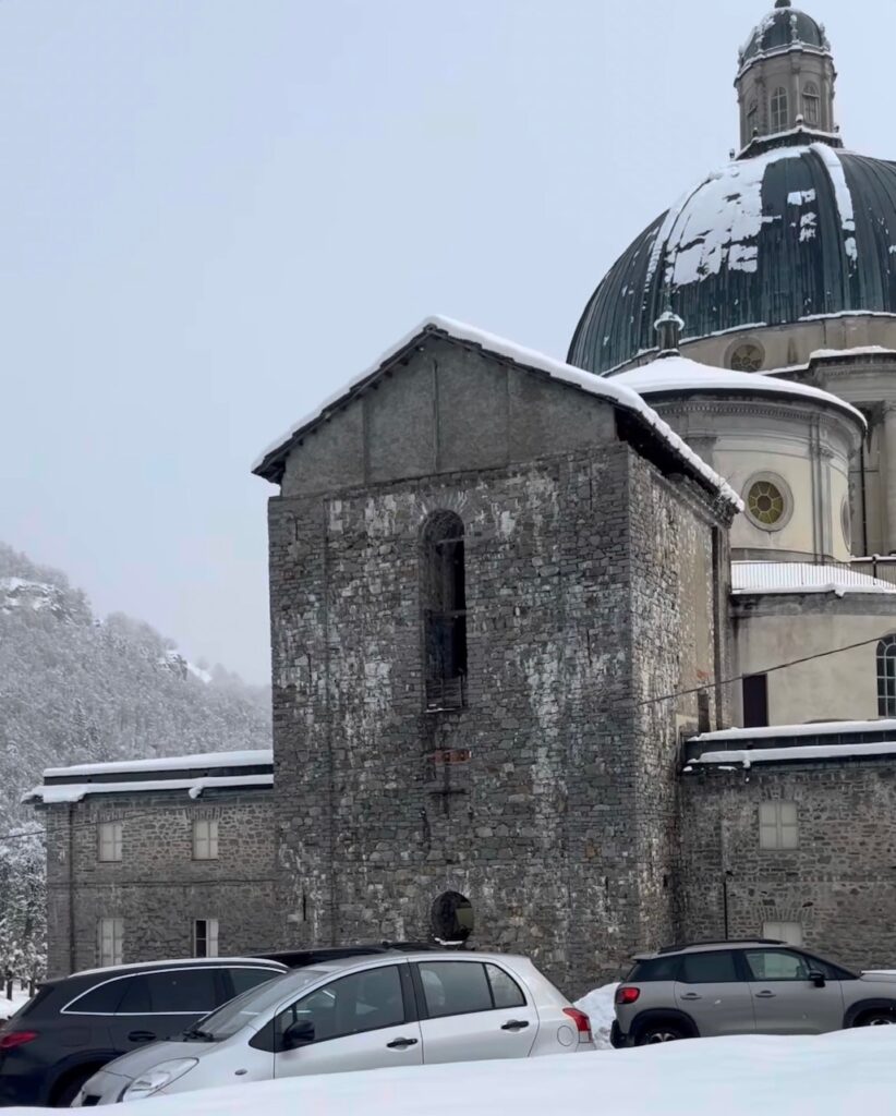 neve santuario oropa piemonte