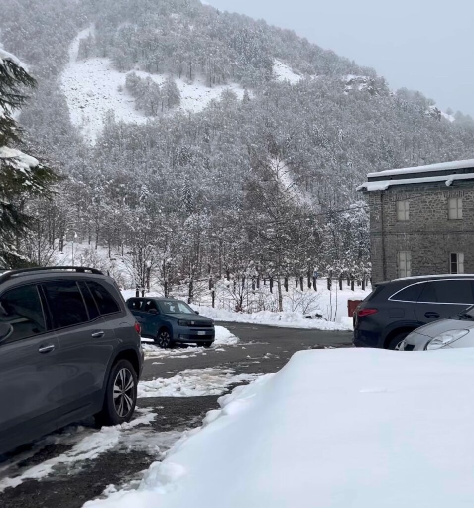 neve santuario oropa piemonte