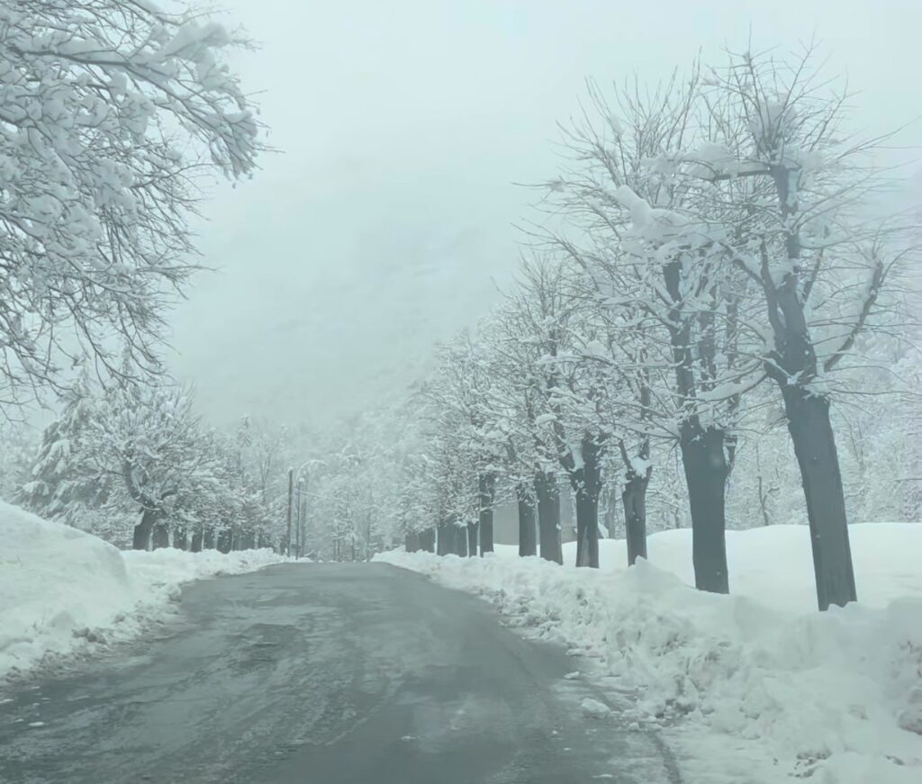 neve santuario oropa piemonte