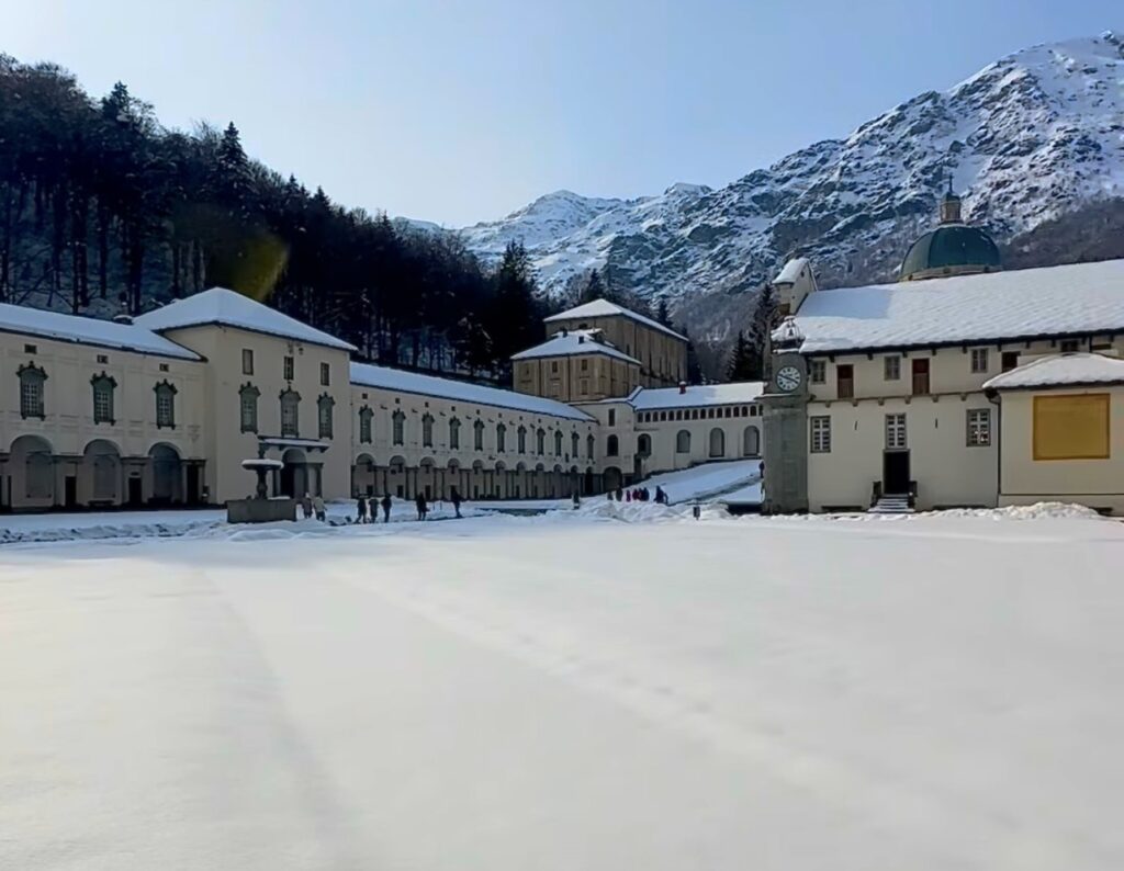 neve santuario oropa piemonte