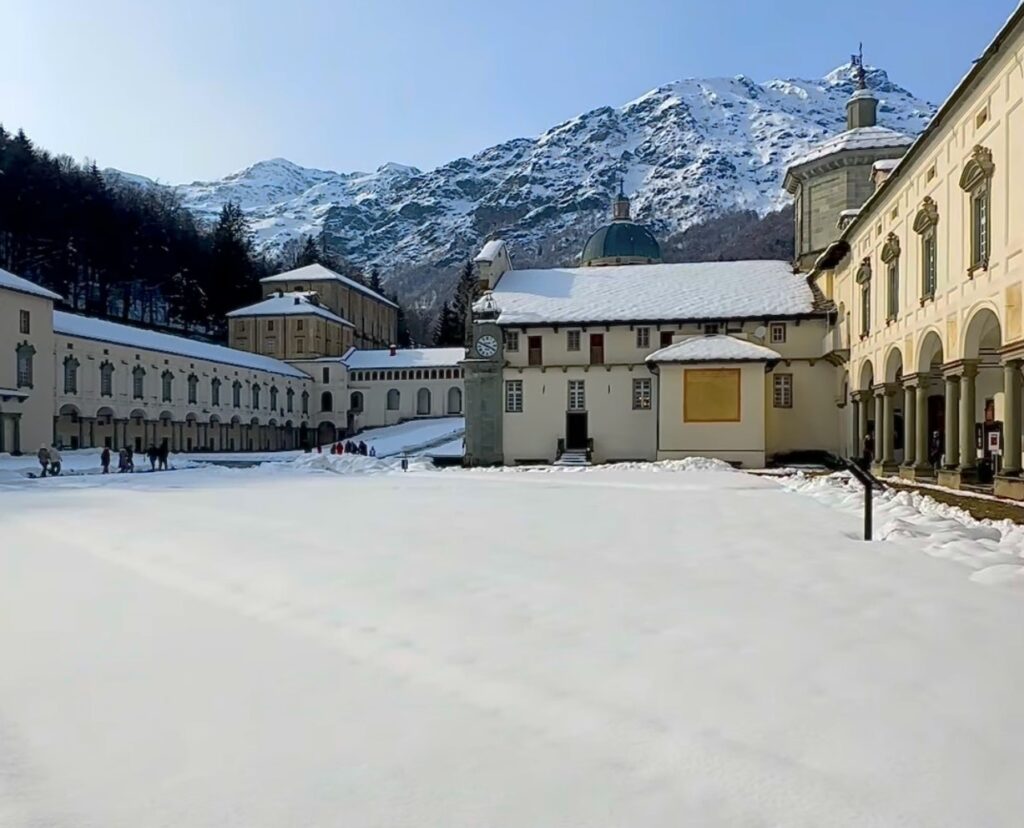 neve santuario oropa piemonte