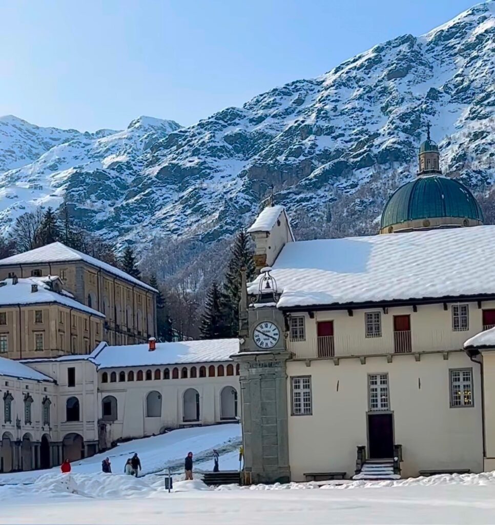 neve santuario oropa piemonte
