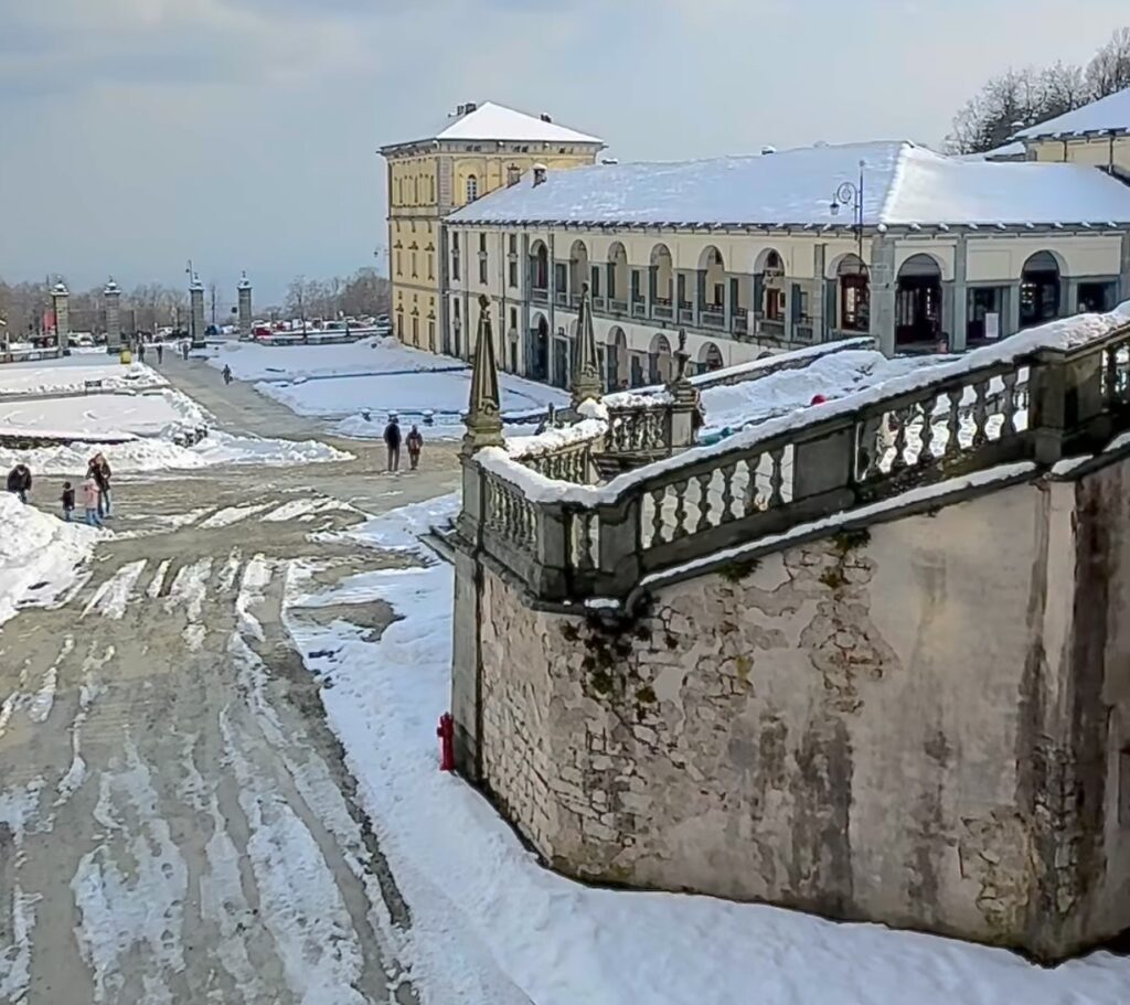 neve santuario oropa piemonte