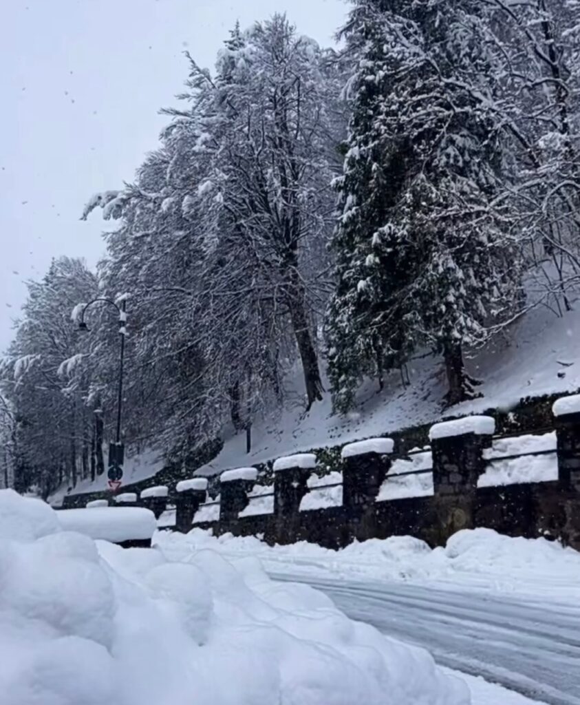 neve santuario oropa piemonte