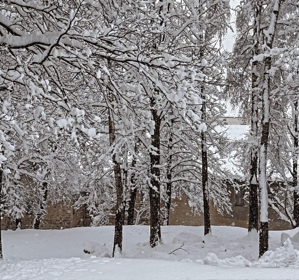 neve santuario oropa piemonte