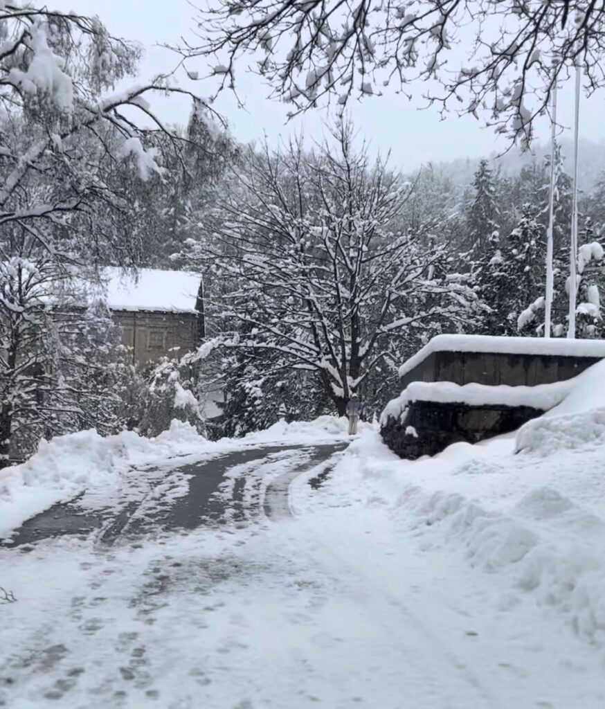 neve santuario oropa piemonte