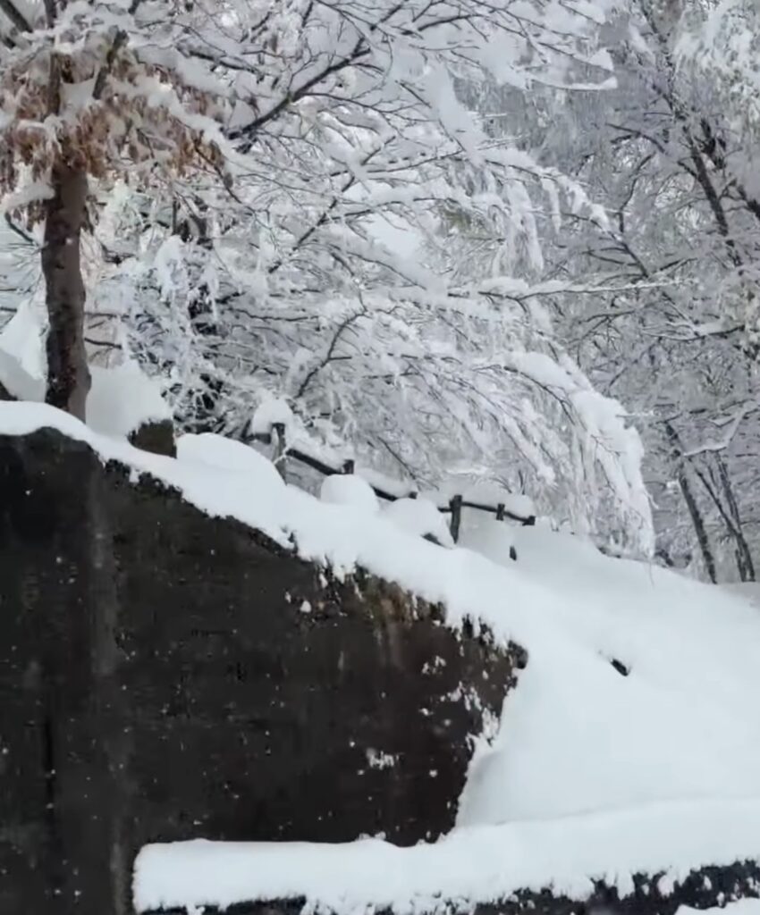 neve santuario oropa piemonte