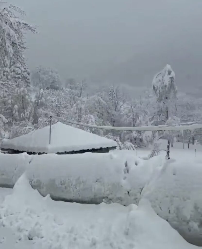 neve santuario oropa piemonte