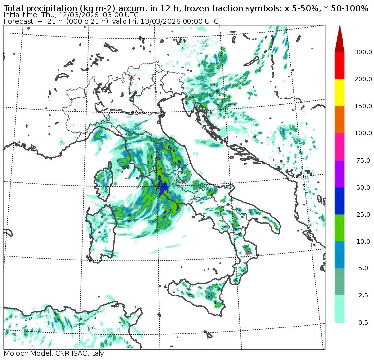 piogge oggi pomeriggio