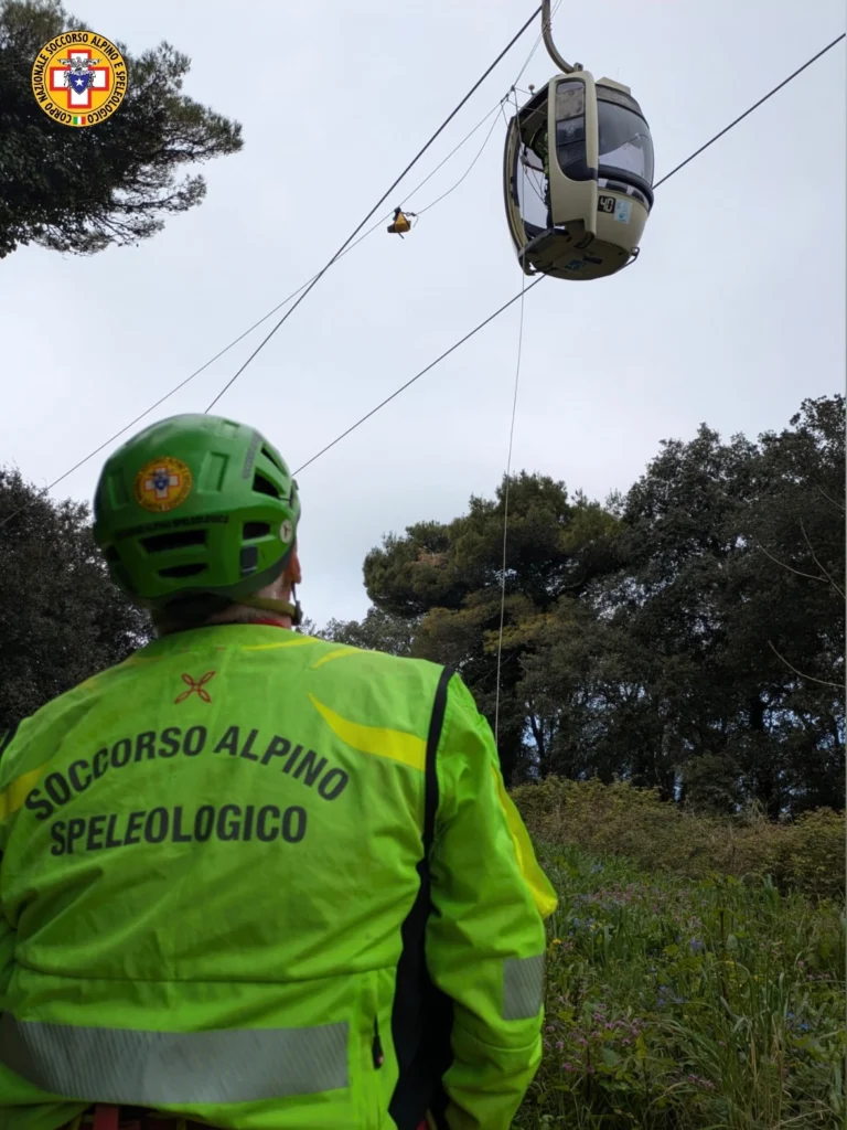 prova evacuazione Cabinovia Erice