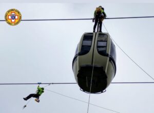 prova evacuazione Cabinovia Erice