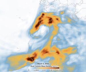 sabbia sahara europa marzo 2026