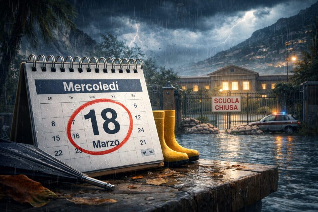 scuole chiuse mercoledì 18 marzo