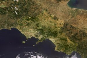 spazio esa campania mappa