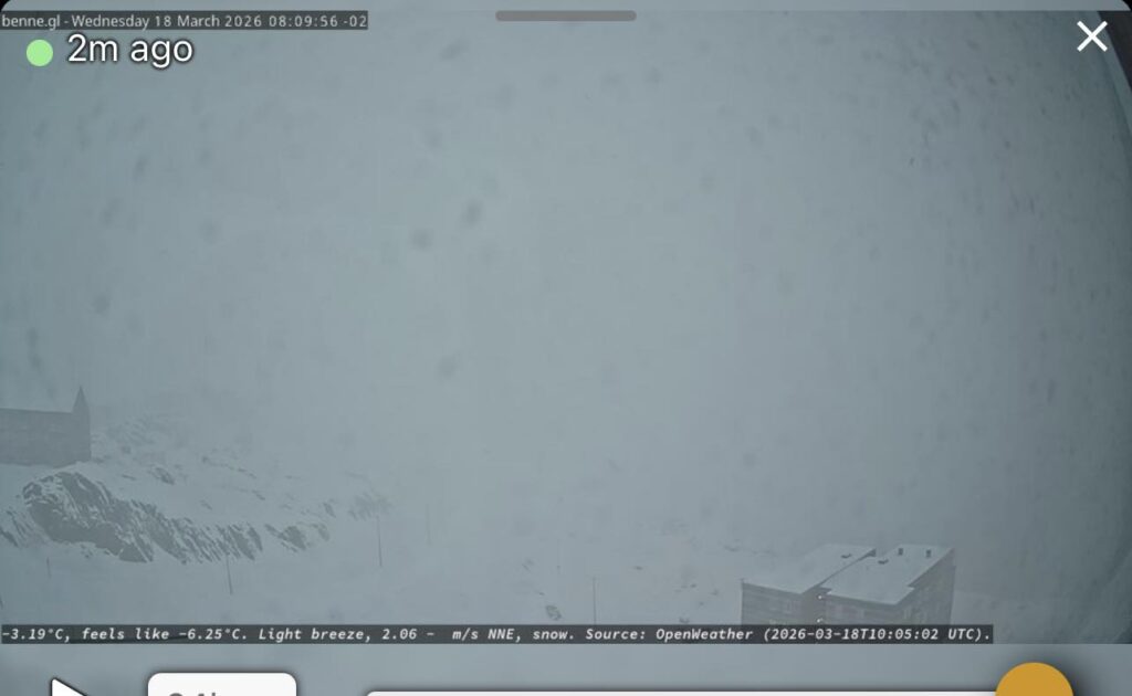 tempesta di neve groenlandia