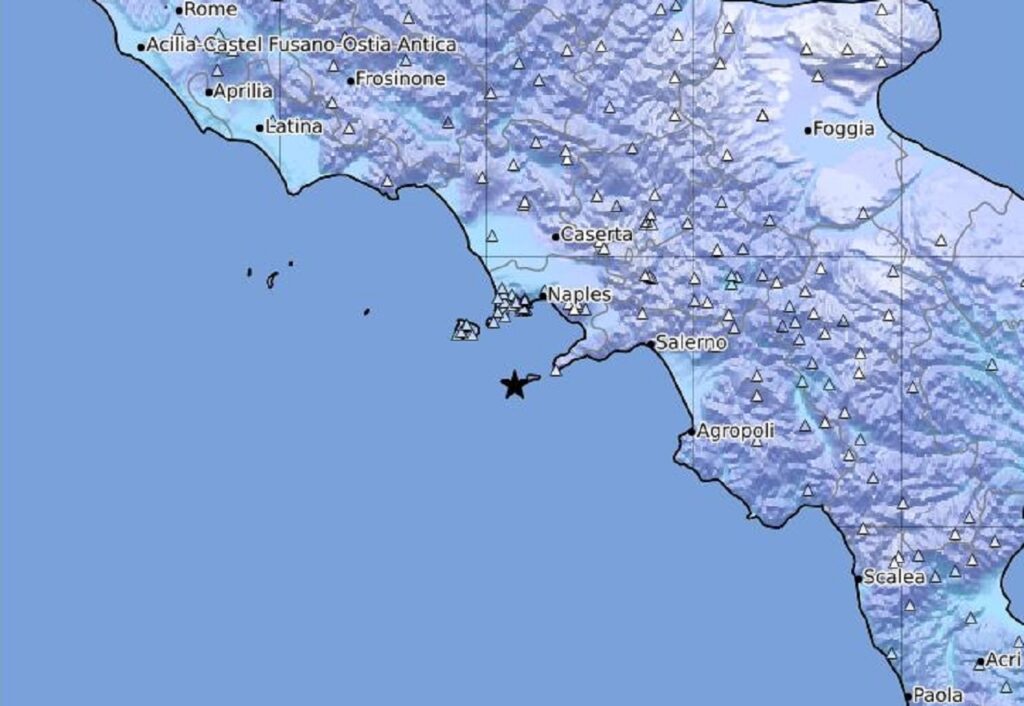 terremoto golfo napoli capri