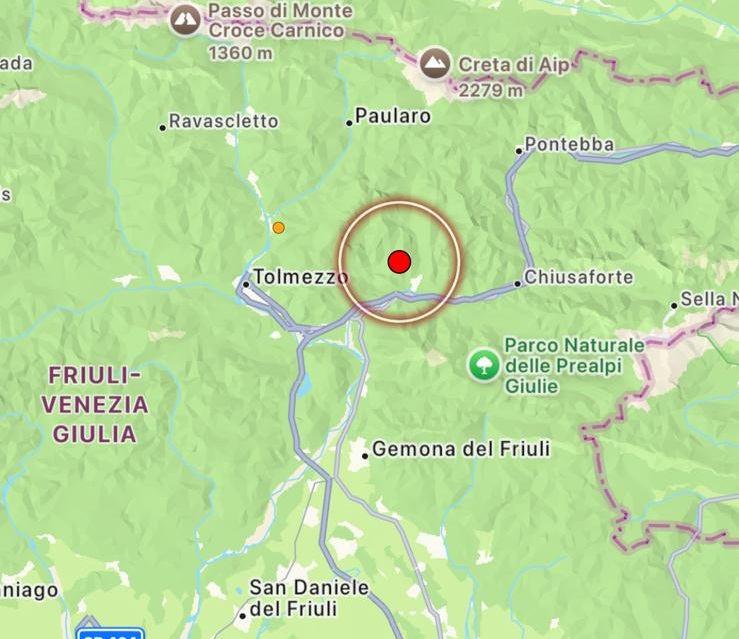 terremoto moggio udinese friuli