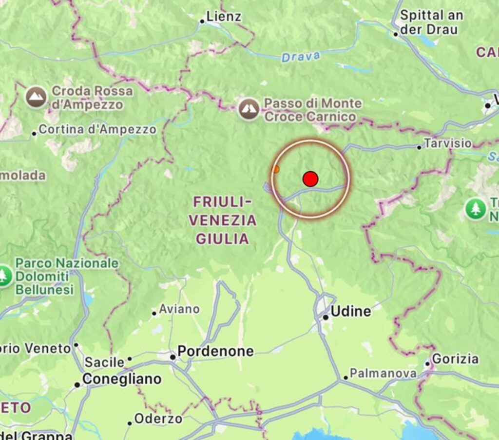 terremoto moggio udinese friuli