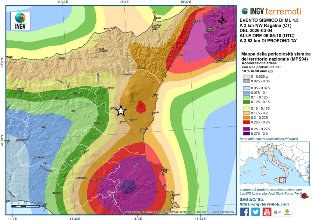 terremoto oggi catania sicilia