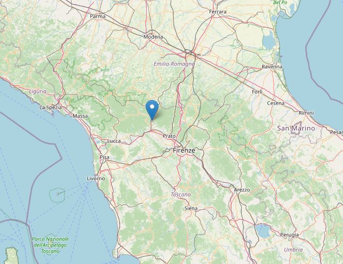 terremoto oggi toscana prato pistoia firenze