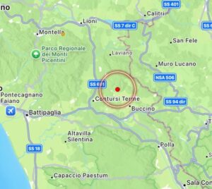 terremoto palomonte campania