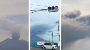 Eruzione vulcano Giappone