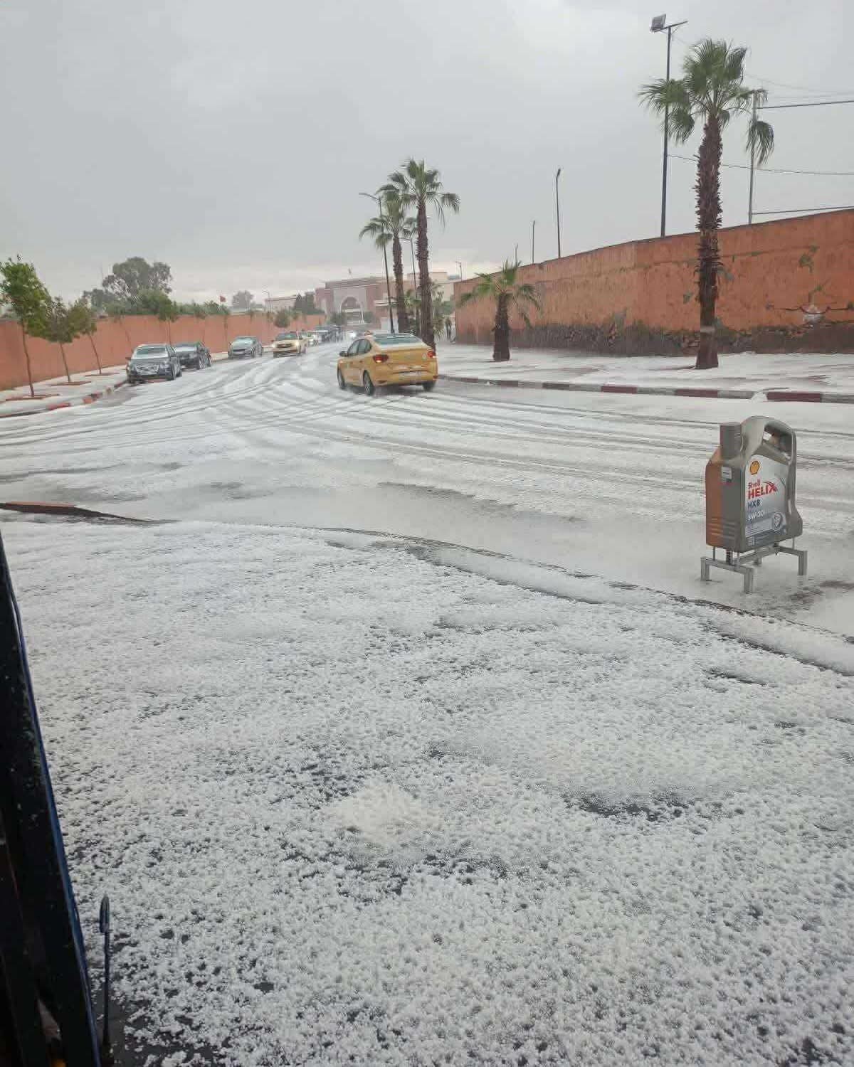 Grandine Marrakech 10 aprile 