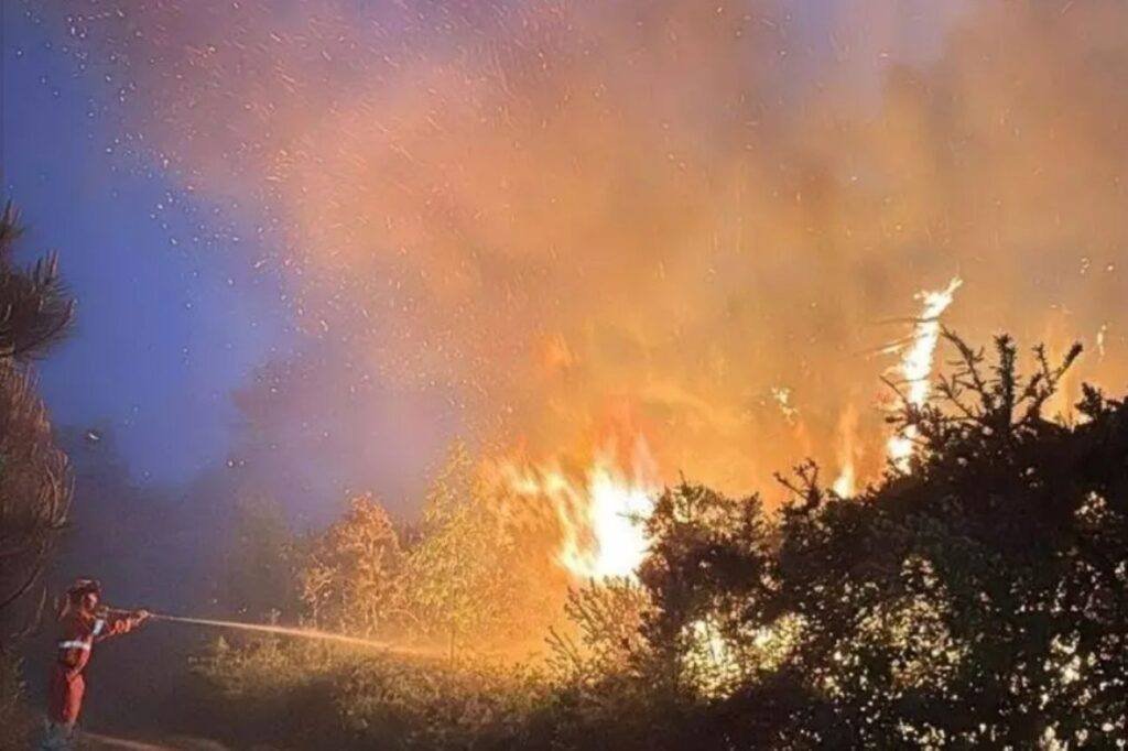 Incendio Monte Faeta