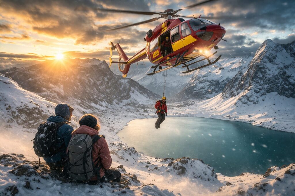 Incidente montagna neve
