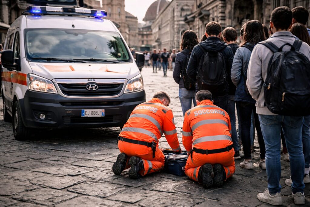 Malore studente gita Firenze