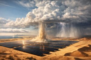 Pannelli solari pioggia