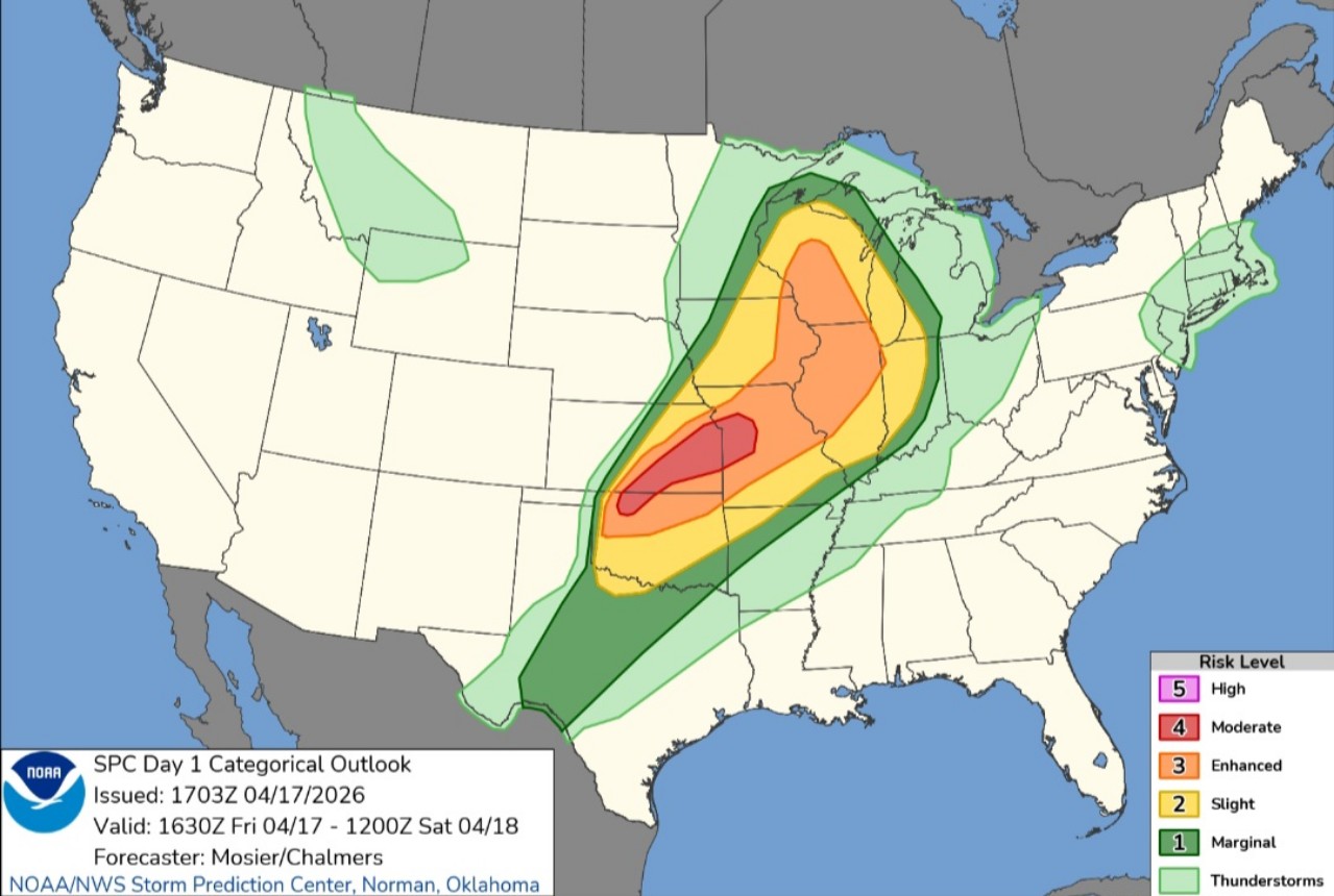 Previsioni eventi estremi USA