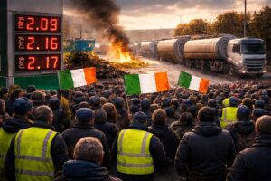 Protesta Irlanda caro carburante