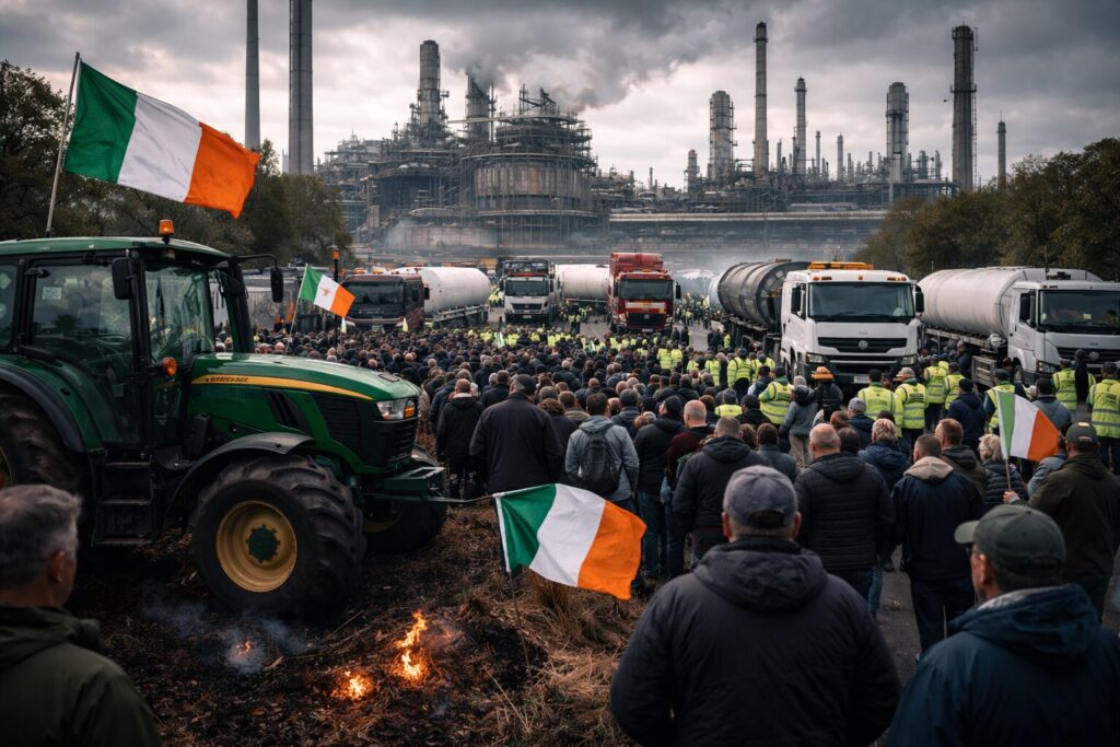 Proteste Irlanda carburanti