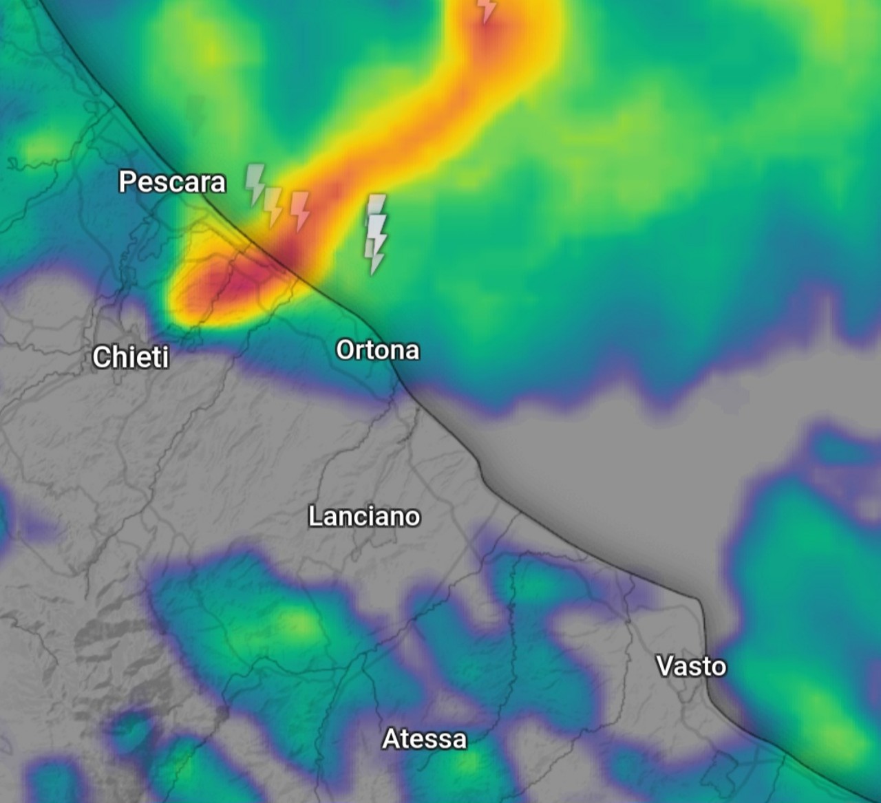 Radar meteo Abruzzo 