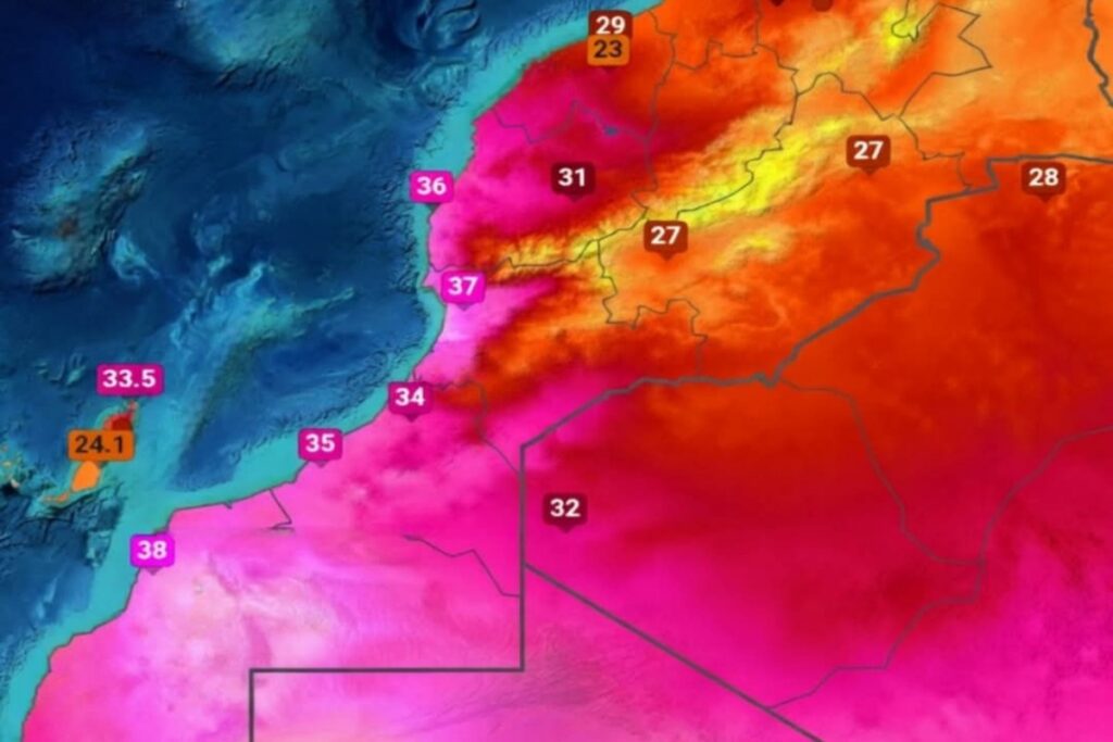 Temperature estreme Marocco