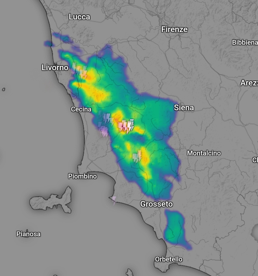 Temporali Toscana 