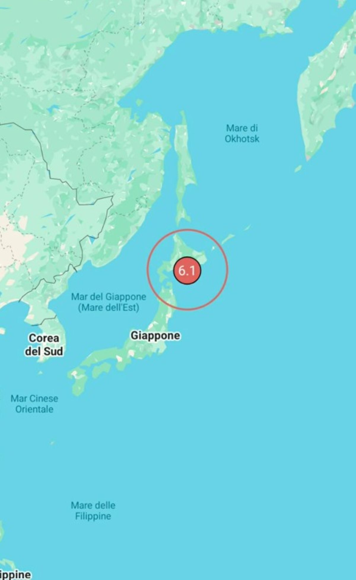 Terremoto Giappone