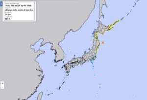 Terremoto Giappone INGV