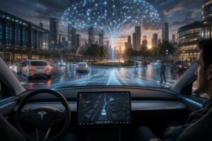 Tesla FSD v15 guida autonoma