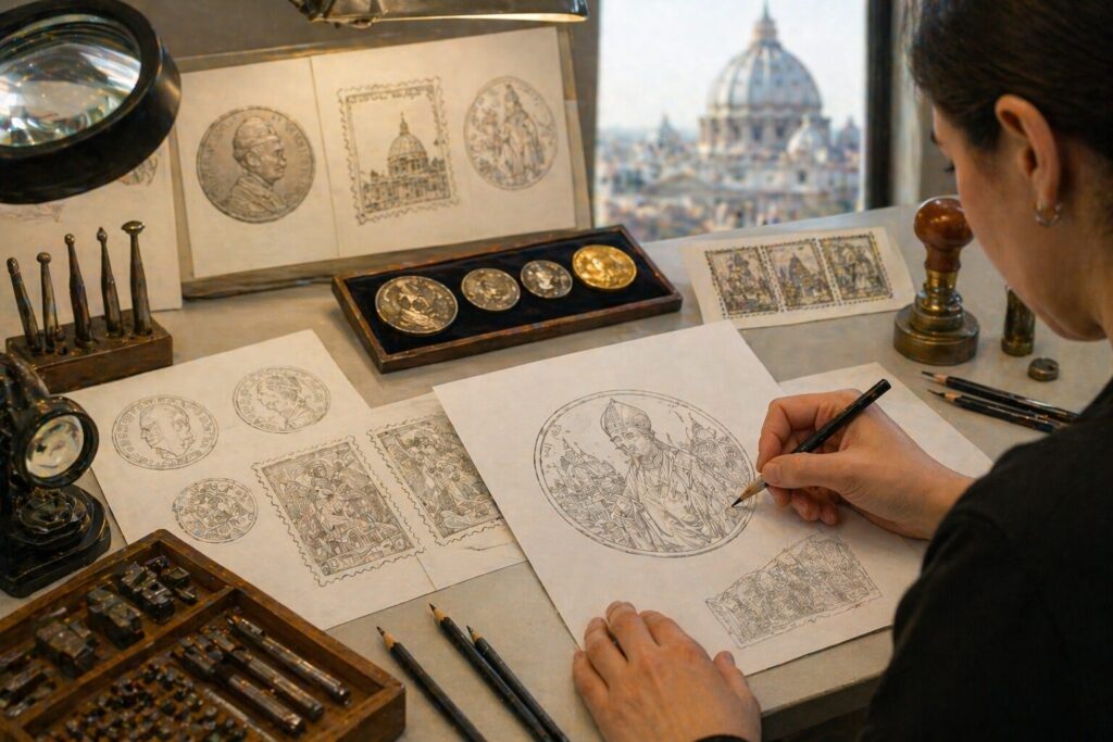 Vaticano monete francobollo