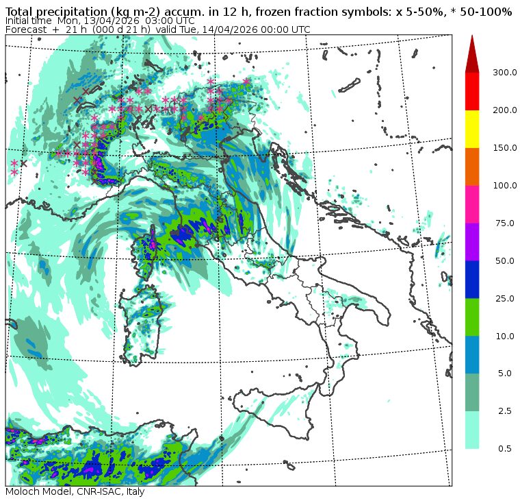 allerta meteo lunedì 13 aprile