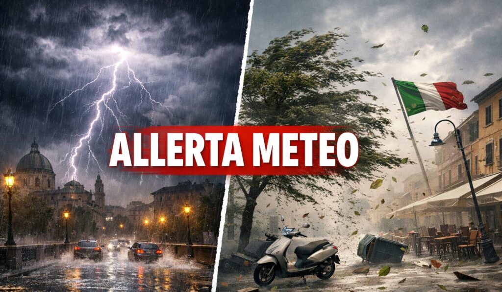 allerta meteo oggi domani maltempo burrasca forte aeronautica militare