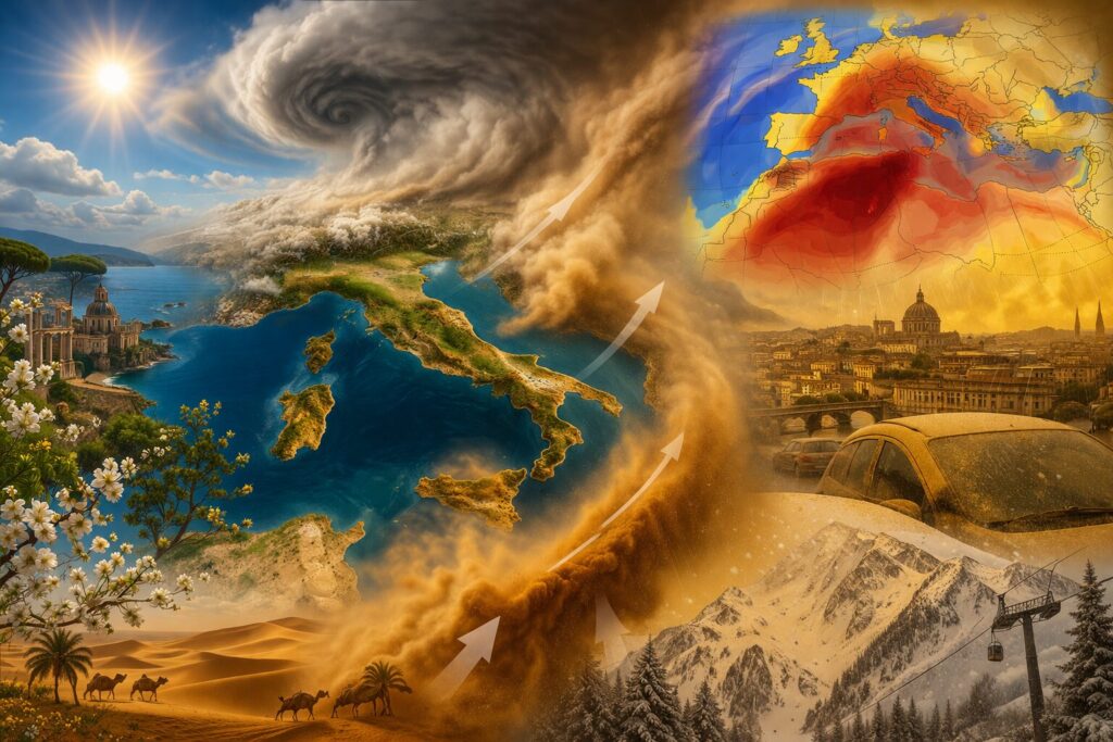 allerta meteo sabbia del sahara