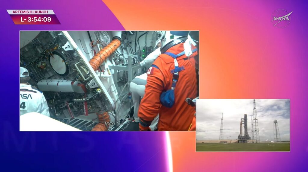 astronauti artemis al pad