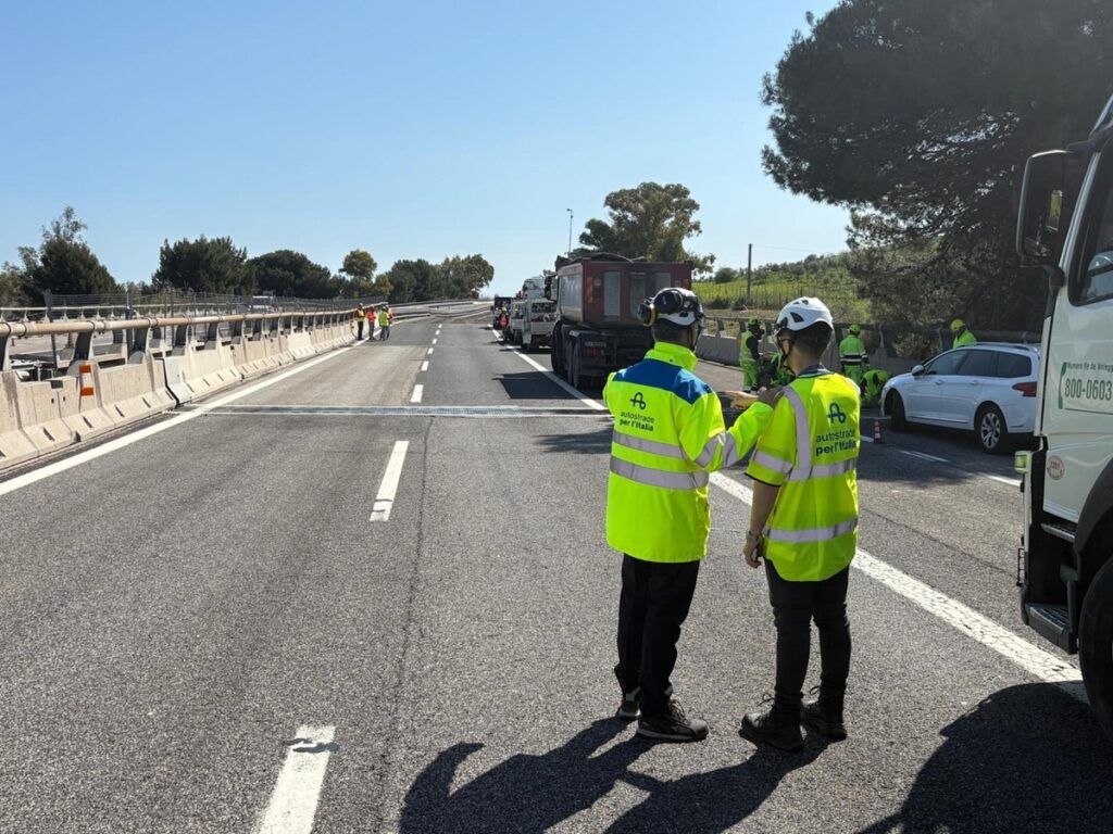 Frana petacciato autostrada A14