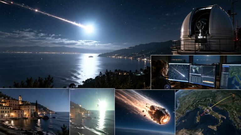 bolide la spezia notte