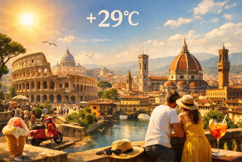 caldo roma firenze 18 aprile 2026
