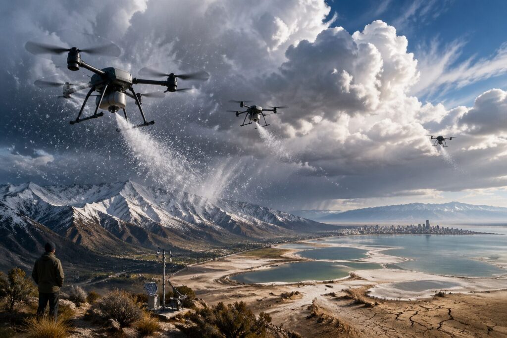 cloud seeding droni